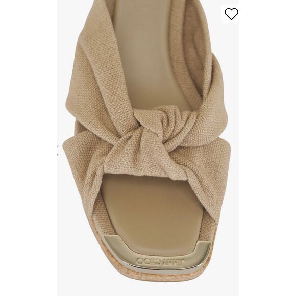 Jimmy Choo Avenue Ballet Pink Wedge Sandal - Size 8 - Picture 4 of 11